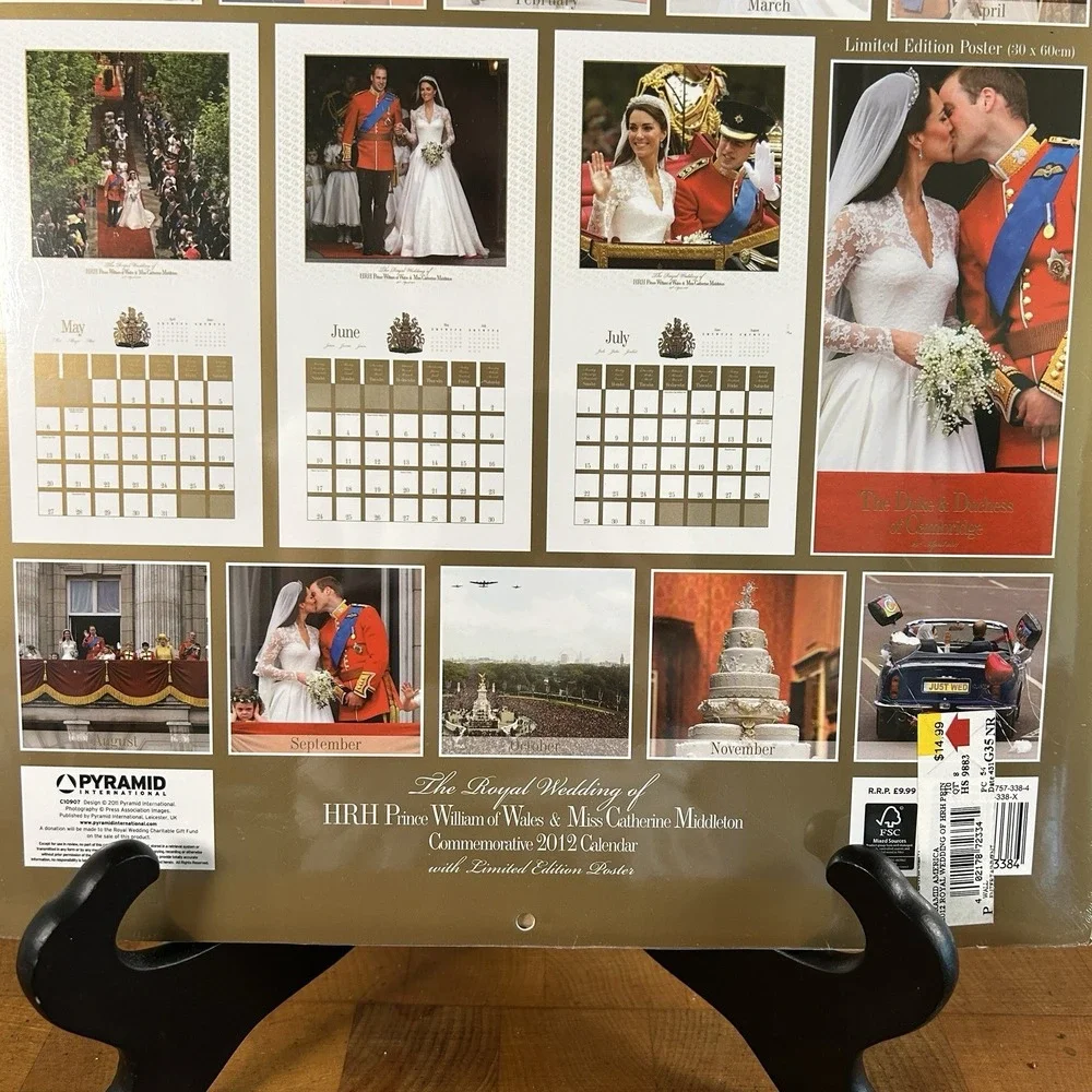 2012-The Royal Wedding-William & Kate-Commemorative Calendar-Limited Edition-NEW